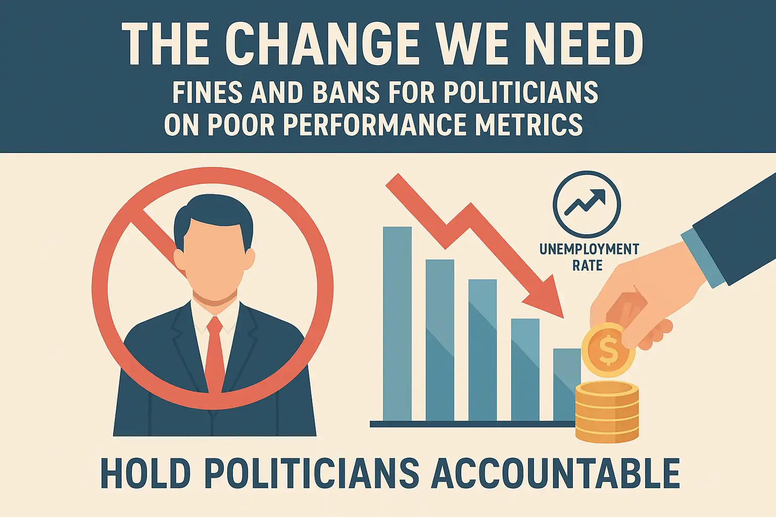 The Change We Need: Financial Accountability for Politicians Based on Performance Metrics